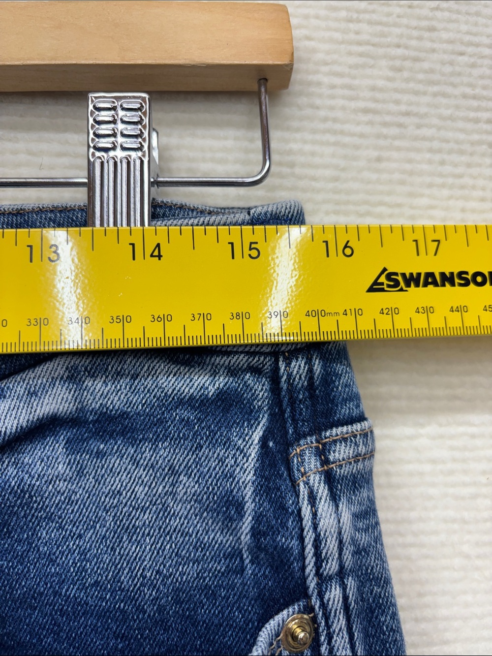 Good American good curve Distressed Blue Women’s Jeans 15 33 - Picture 2 of 5